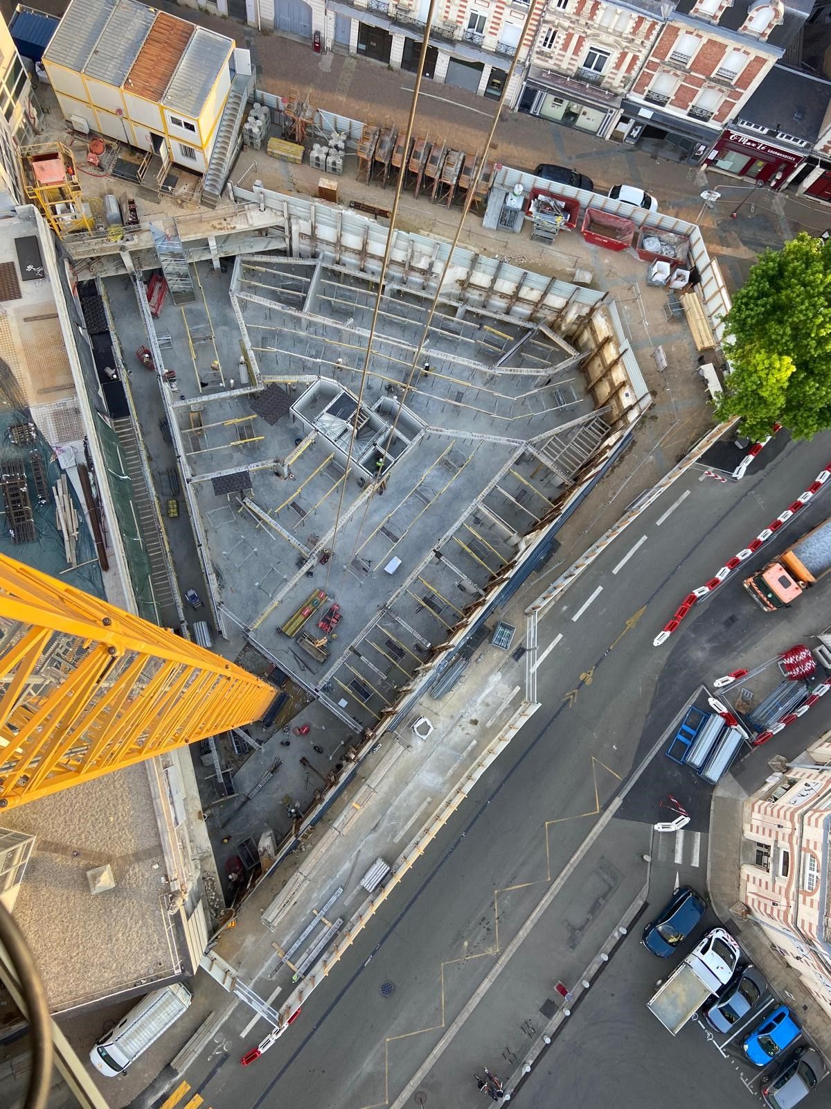 Parking des Halles Travaux de peinture